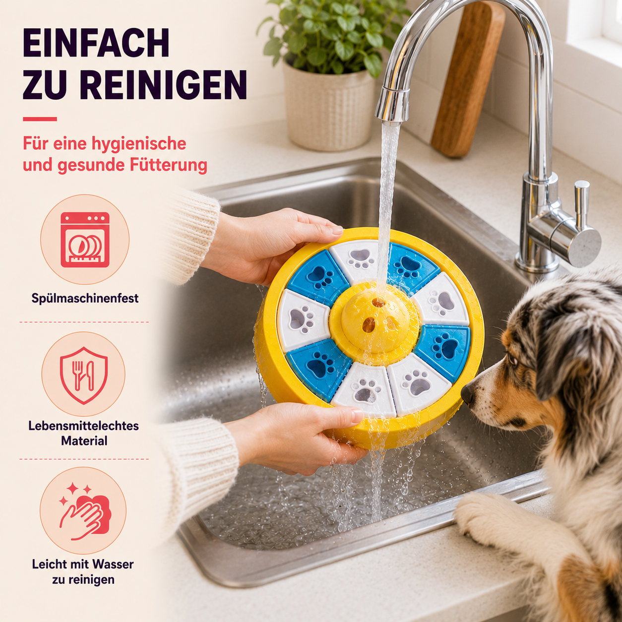 Anti-Schling Puzzle-Napf – Spiel, Förderung und langsameres Fressen