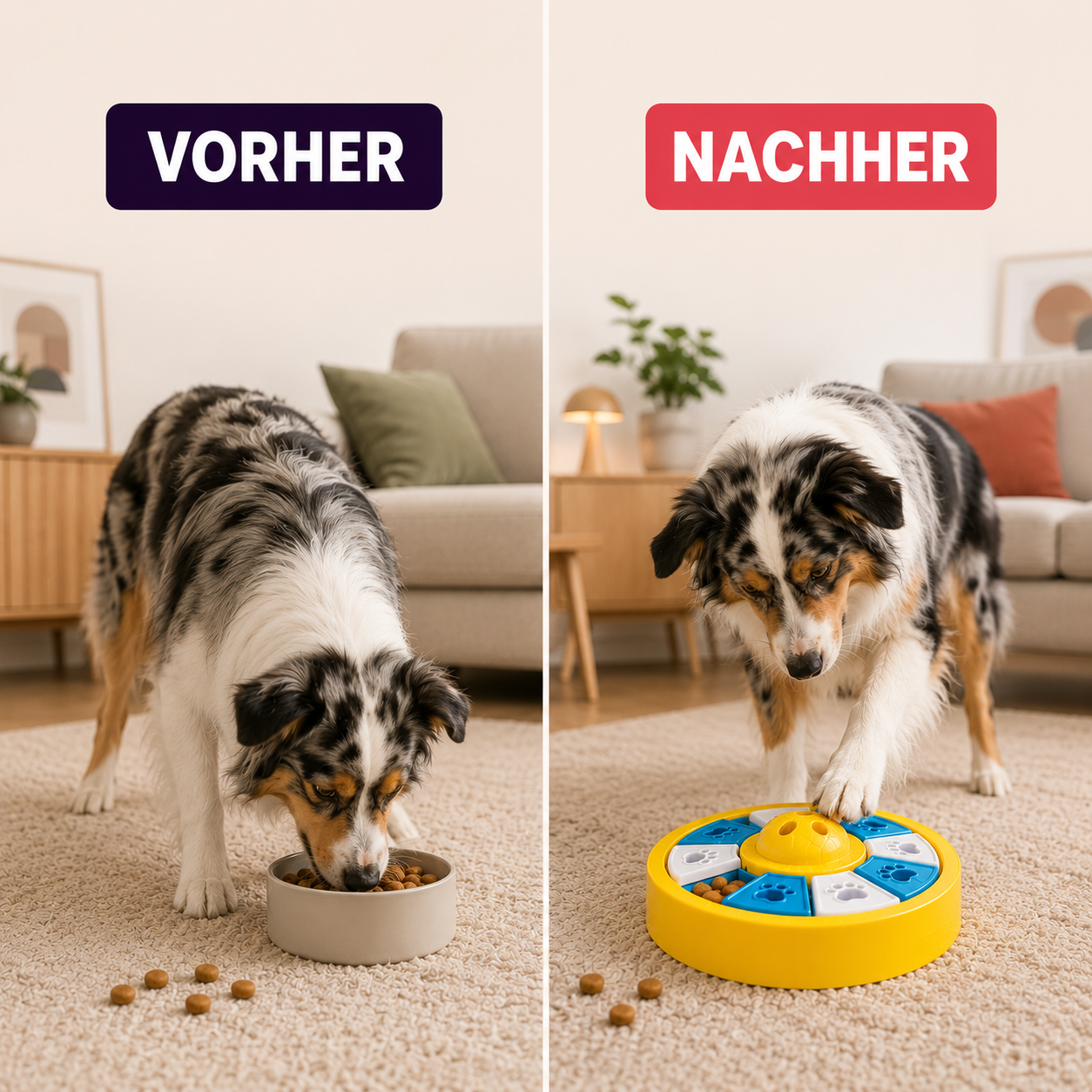 Anti-Schling Puzzle-Napf – Spiel, Förderung und langsameres Fressen