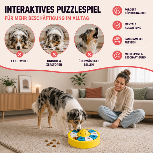 Anti-Schling Puzzle-Napf – Spiel, Förderung und langsameres Fressen