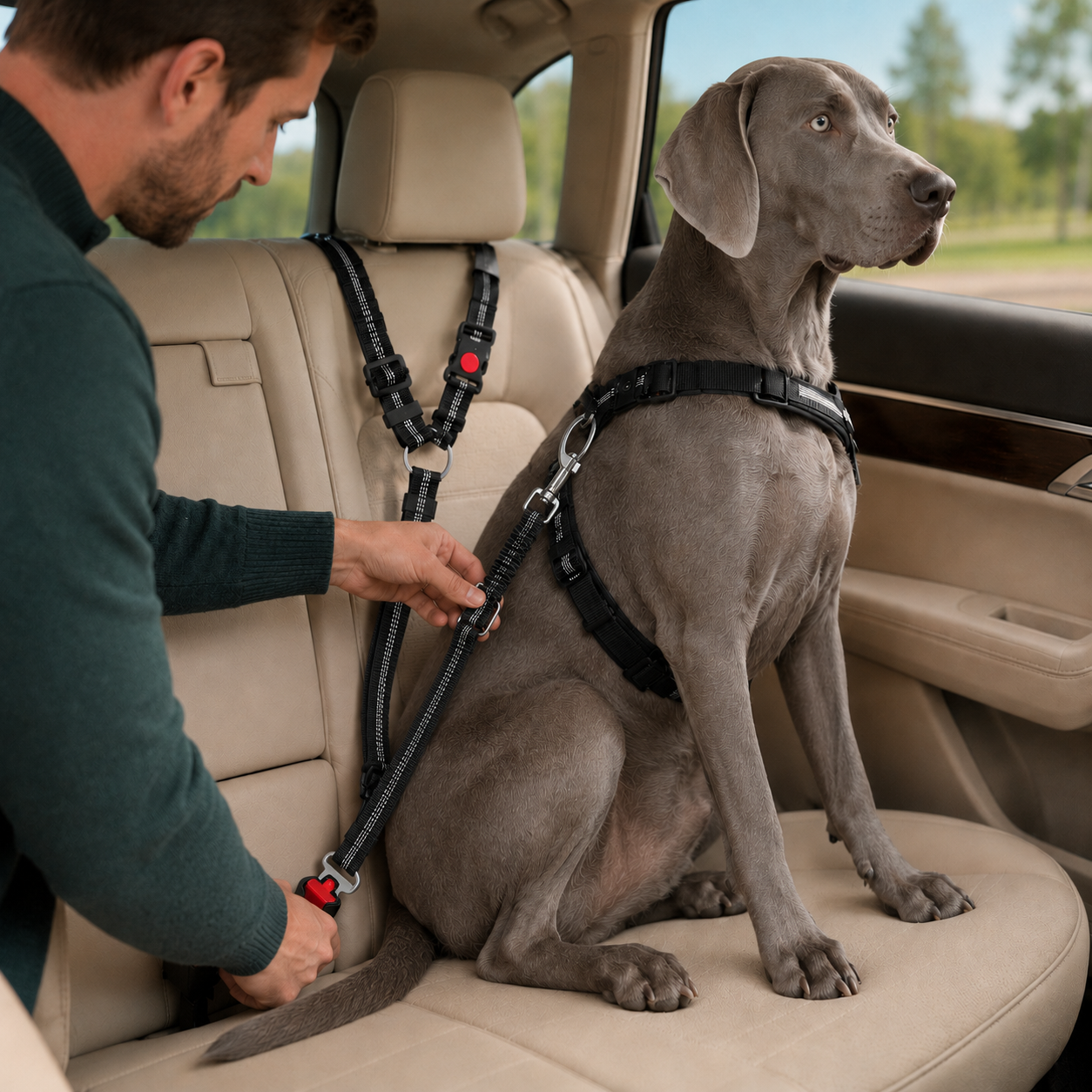 Hunde Anschnallgurt – sicherer Transport im Auto