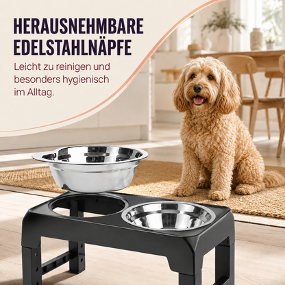 Höhenverstellbarer Futternapf – ergonomisch füttern