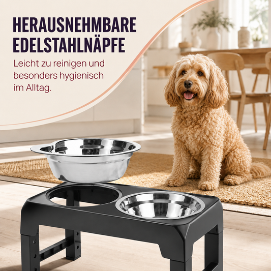 Höhenverstellbarer Futternapf – ergonomisch füttern
