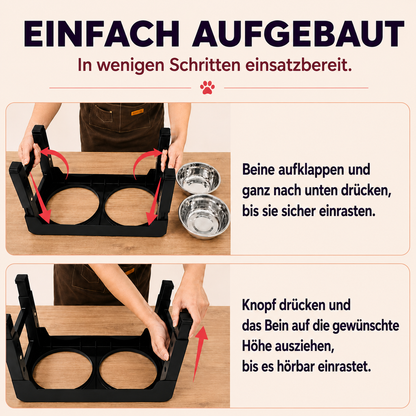 Höhenverstellbarer Futternapf – ergonomisch füttern