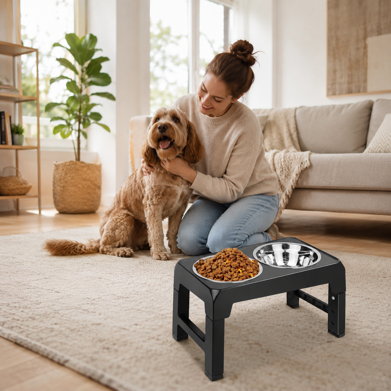 Höhenverstellbarer Futternapf – ergonomisch füttern