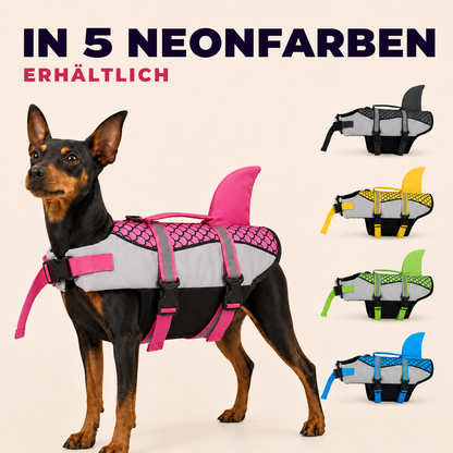 Hunde Schwimmweste mit Haiflosse – mehr Sicherheit im Wasser