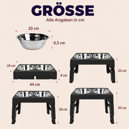 Höhenverstellbarer Futternapf – ergonomisch füttern